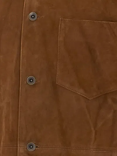 SUEDE PATCH-POCKET JACKET