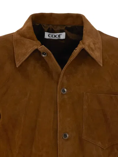 SUEDE PATCH-POCKET JACKET