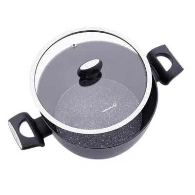 Korkmaz 2 Piece 4.6 Liter Alumium Nonstick Casserole Dish In Black ...