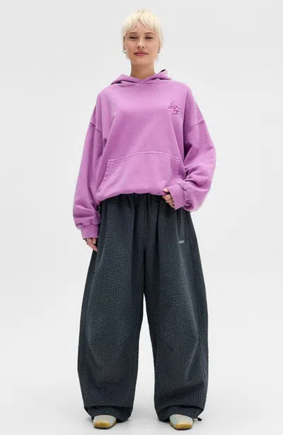 Iets Frans Sid Microcheck Sweatpants In Blue