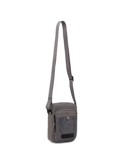 Marc O'polo Pascal Mesh-panel Messenger Bag In Gray