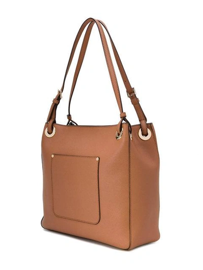 Shop Michael Kors Large Walsh Tote Bag In Neutrals