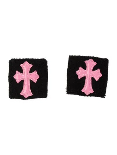 Pre-owned Chrome Hearts Cross Sweatbands In Black/pink | ModeSens