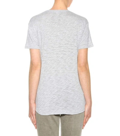 Shop Atm Anthony Thomas Melillo Cotton-blend T-shirt In Grey