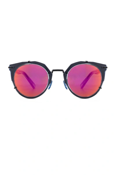 Westward Leaning Sphinx 3 Sunglasses In Blue, Pink, Metallics. In Blue Icy Shiny Acetate