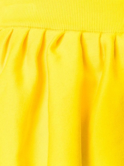 Shop Marques' Almeida Studded Ruffle Skirt In Yellow