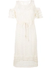 SEE BY CHLOÉ crocheted cold shoulder dress,DRYCLEANONLY