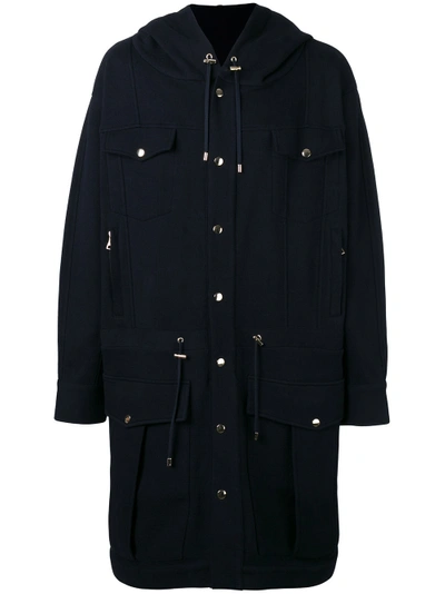 Shop Balmain Hooded Parka