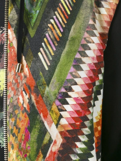 Balmain Geometric Printed Panel Hoodie