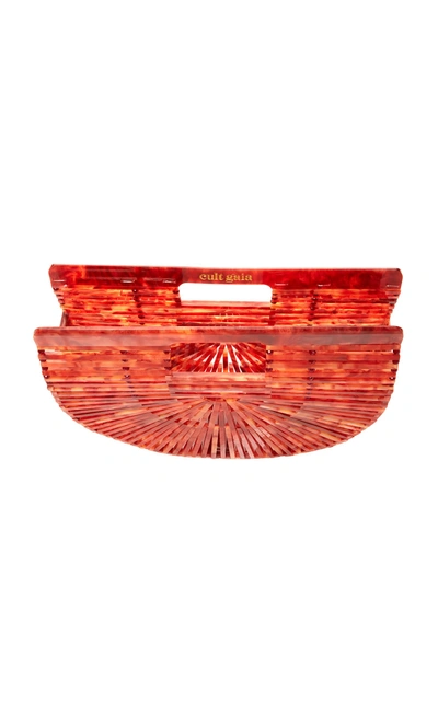 Shop Cult Gaia Small Acrylic Ark Bag In Red