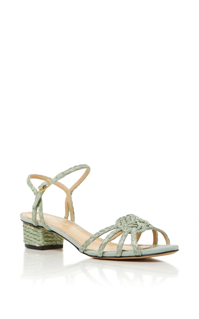 Charlotte Olympia It's Knot You It's Me Sandal In Green