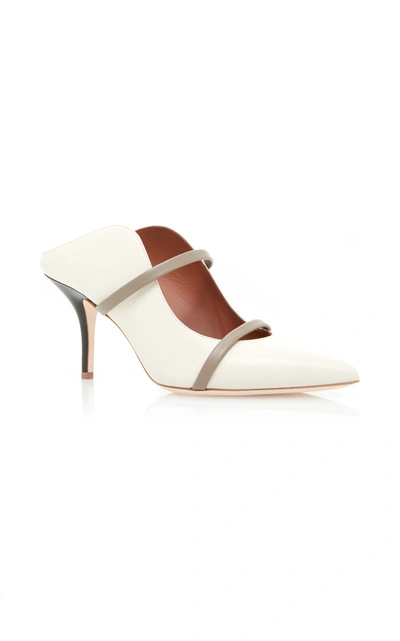 Malone Souliers Maureen Leather Mules In White