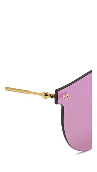 Shop Illesteva Leonard Mask Sunglasses In Pink/pink