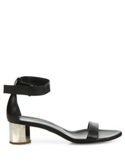 Shop Proenza Schouler Leather Ankle Strap Sandals In Black