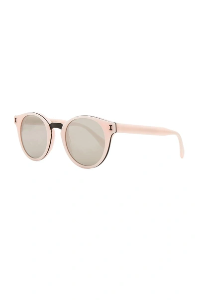 Shop Illesteva Amalfi In Blush. In Pink With Silver Flat Lenses