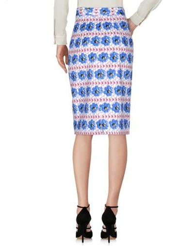 Shop Andrea Incontri Knee Length Skirt In Blue