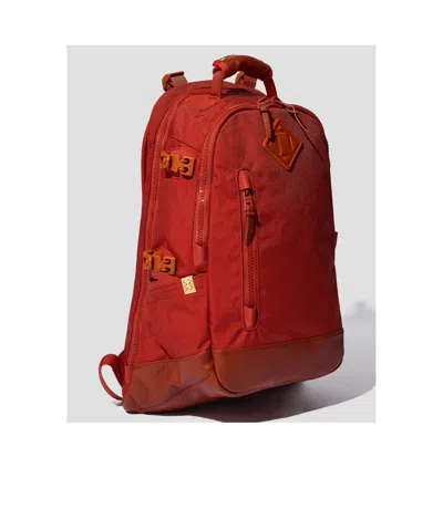 Visvim Canvas Backpack In Red