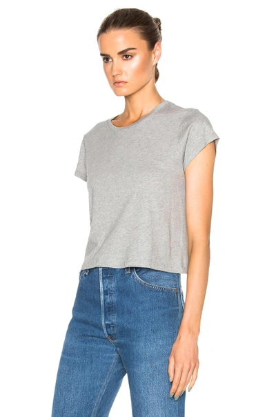Shop Re/done Boxy Tee In Gray