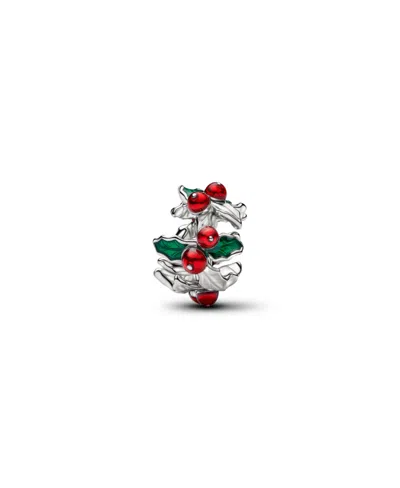 Pandora Christmas Holly Charm In Red