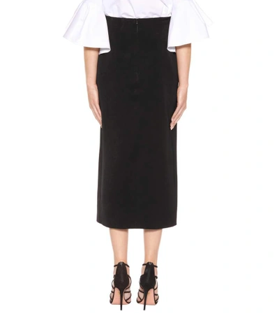 Shop Ellery Midi Skirt In Black