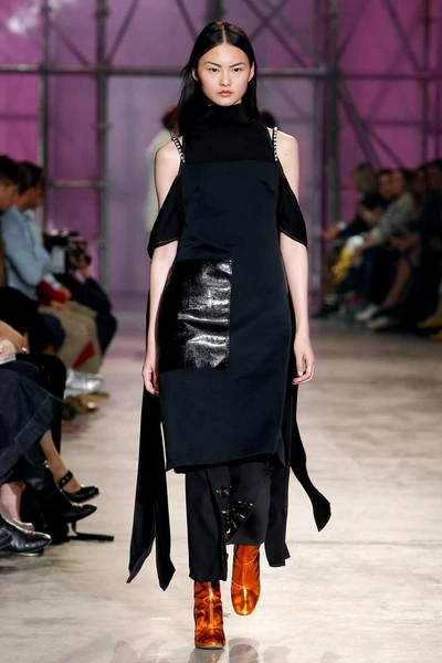 Shop Ellery Midi Skirt In Black