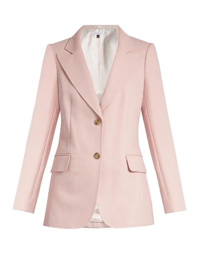 Bella Freud Isaac Single-breasted Cotton-blend Jacket In Blossom-pink