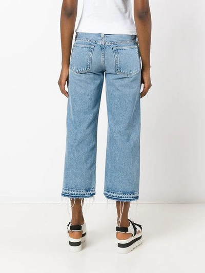 Simon Miller Woman Marlo Cropped Mid-rise Wide-leg Jeans Mid Denim In ...