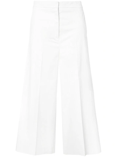 Rochas Flared Cropped Trousers In Black