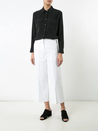 Shop Rochas Flared Cropped Trousers
