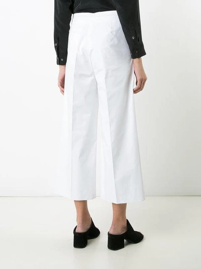 Shop Rochas Flared Cropped Trousers