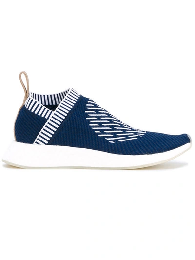 Shop Adidas Originals Nmd_cs2 Primeknit Sneakers In Blue