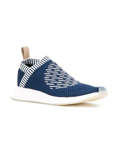 Shop Adidas Originals Nmd_cs2 Primeknit Sneakers In Blue