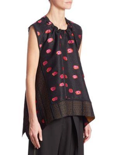 Shop Proenza Schouler Printed Sleeveless Top In Black-multi