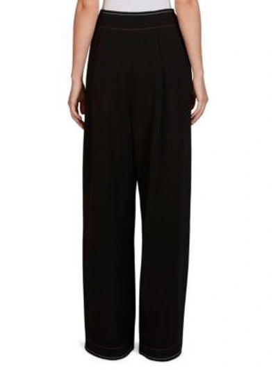 Shop Loewe Wide Leg Trouser In Black