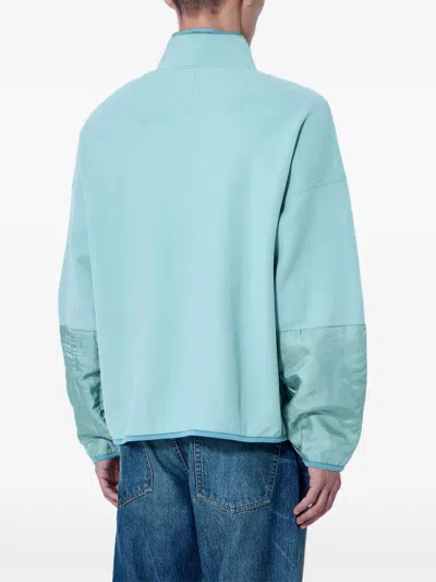 BUTTON-PLACKET CHEST-POCKET SWEATER