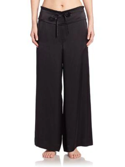 Shop Josie Natori Key Essentials Silk Pants In Til