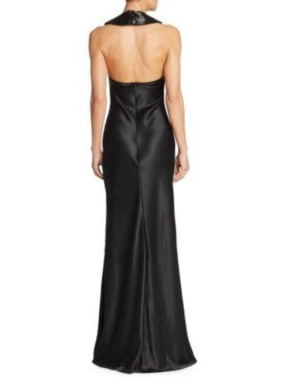Shop Cushnie Et Ochs Lily Silk Gown In Black