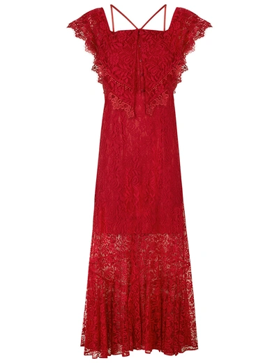 Alice Mccall Wine Lace Electric Woman Dress