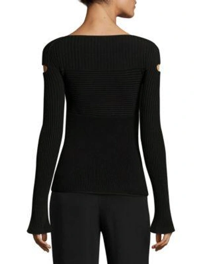 Shop Cushnie Et Ochs Daria Knit Top In Black