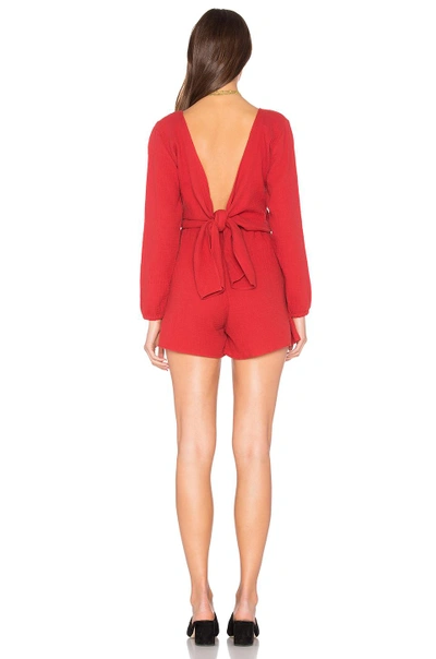 Shop The Fifth Label Sweet Disposition Romper In Burnt Red