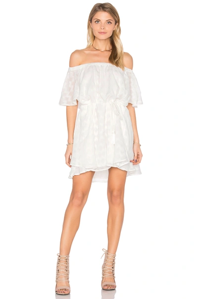 Finders Keepers Ascot Ruffle Dress In Cloud