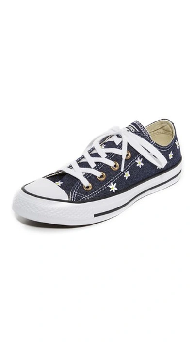 Converse Chuck Taylor All Star Sneakers In Navy/fresh Yellow/white