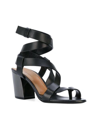 Shop Tom Ford Strappy Heeled Sandals - Black