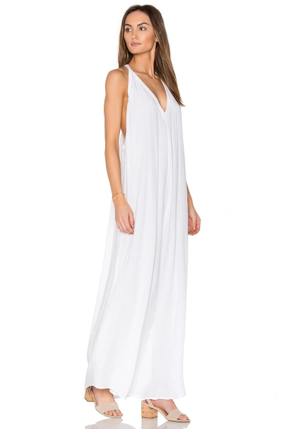 Shop Bobi Y Back Maxi Dress In White