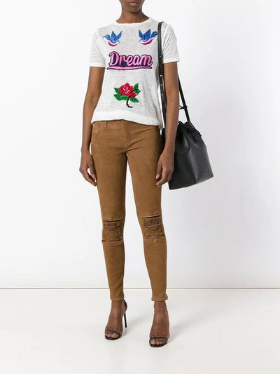 Shop Ash Daydream Skinny Trousers In Brown