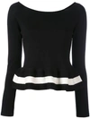 BLUGIRL BLUGIRL - PEPLUM JUMPER ,2102012066171