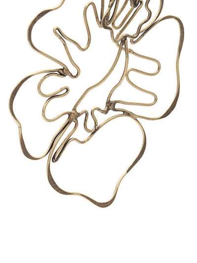 Shop Rosie Assoulin Floral Shape Earrings - Metallic