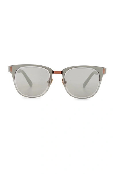 Westward Leaning Mirrorcake Sunglasses In Black. In Blake Matte Acetate