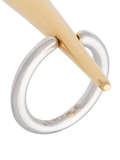 Shop Charlotte Chesnais Contrast Ring In Metallic