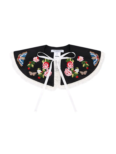 Vivetta Floral Embroidery Collar